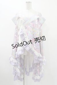 Qutie Frash / オフショル着物カーデ  ライトパープル H-25-12-10-1018-QU-TO-KB-ZH