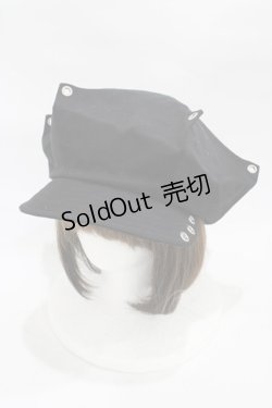 画像1: uf. / ツノツノキャスケット  ブラック H-25-12-10-1003-0-AC-KB-ZH