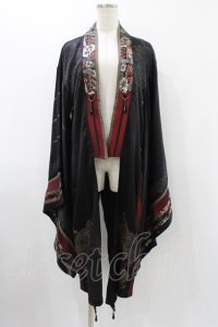 Ozz oneste / 彼岸刀刺繍羽織  黒 H-25-12-10-1019-OO-JA-KB-ZH