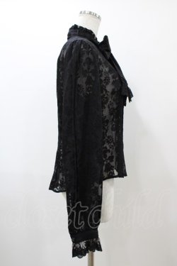 画像3: Moi-meme-Moitie / タイニーローズレースリボンブラウス 9号 ブラック H-25-12-10-1020-MO-BL-KB-ZH