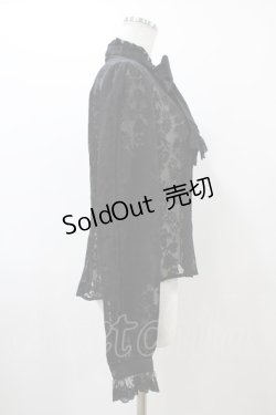 画像3: Moi-meme-Moitie / タイニーローズレースリボンブラウス 9号 ブラック H-25-12-10-1020-MO-BL-KB-ZH