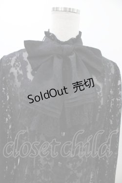 画像4: Moi-meme-Moitie / タイニーローズレースリボンブラウス 9号 ブラック H-25-12-10-1020-MO-BL-KB-ZH