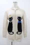 Leur Getter / ロイヤルキャットニットジャケット  アイボリー H-25-12-10-1021-LU-JA-KB-ZH