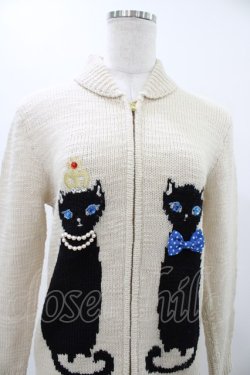 画像4: Leur Getter / ロイヤルキャットニットジャケット  アイボリー H-25-12-10-1021-LU-JA-KB-ZH