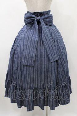 画像2: Sheglit / "小夜曲"バッスルスカート  ネイビー H-25-12-10-1022-EL-SK-KB-ZH