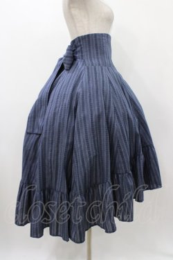 画像3: Sheglit / "小夜曲"バッスルスカート  ネイビー H-25-12-10-1022-EL-SK-KB-ZH