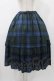 画像1: Jane Marple Dans Le Salon / タータンチェックパネルスカート  ネイビー H-25-12-10-1023-JM-SK-KB-ZH (1)