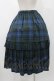 画像2: Jane Marple Dans Le Salon / タータンチェックパネルスカート  ネイビー H-25-12-10-1023-JM-SK-KB-ZH (2)