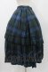 画像3: Jane Marple Dans Le Salon / タータンチェックパネルスカート  ネイビー H-25-12-10-1023-JM-SK-KB-ZH (3)