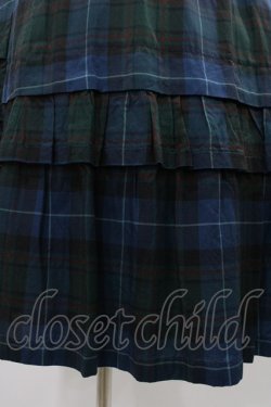 画像4: Jane Marple Dans Le Salon / タータンチェックパネルスカート  ネイビー H-25-12-10-1023-JM-SK-KB-ZH