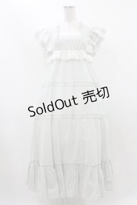 merry jenny / ストライプレースワンピース  グリーン H-25-12-10-1025-LO-OP-KB-ZH