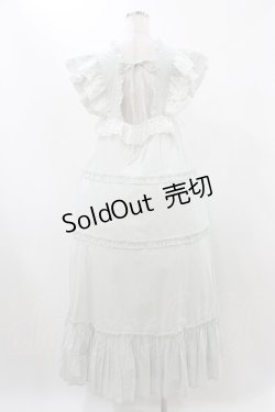 画像2: merry jenny / ストライプレースワンピース  グリーン H-25-12-10-1025-LO-OP-KB-ZH