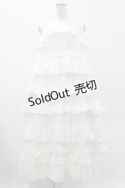 画像1: merry jenny / フリルティアードワンピース  オフホワイト H-25-12-10-1026-LO-OP-KB-ZH