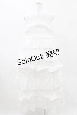 画像2: merry jenny / フリルティアードワンピース  オフホワイト H-25-12-10-1026-LO-OP-KB-ZH