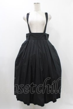 画像1: Jane Marple / タイプライターサスペンダースカート  ブラック H-25-12-10-1028-JM-SK-KB-ZH