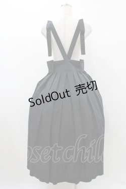 画像2: Jane Marple / タイプライターサスペンダースカート  ブラック H-25-12-10-1028-JM-SK-KB-ZH