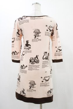 画像2: MILK / Animal Talesワンピース  ピンクベース H-25-12-10-1030-ML-OP-KB-ZH