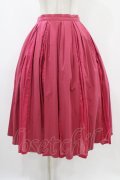 Jane Marple Dans Le Salon / プリーツロングスカート M ローズピンク H-25-12-10-1031-JM-SK-KB-ZH