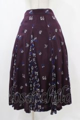 Jane Marple Dans Le Salon / Dance with roses gored skirt  ボルドーミックス H-25-12-10-1033-JM-SK-KB-ZH