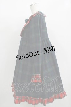 画像2: Nile Perch / チェックワンピース Free グリーン/レッド H-25-12-10-004-LO-OP-NS-ZH