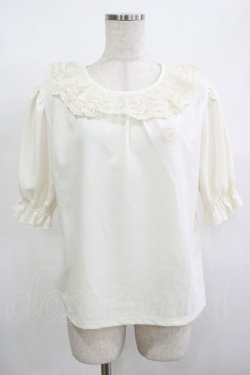 画像1: m petit by misako / TT*AOKエリレースPO M アイボリー H-25-12-10-048-LO-TO-NS-ZH