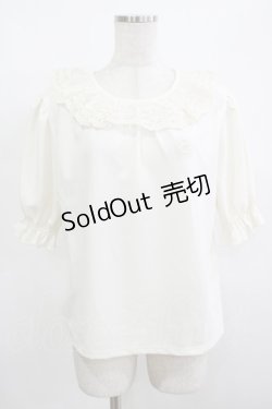 画像1: m petit by misako / TT*AOKエリレースPO M アイボリー H-25-12-10-048-LO-TO-NS-ZH