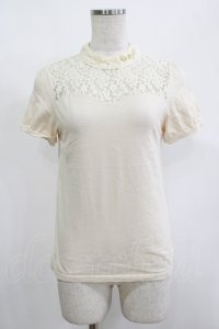 Fi.n.t / レース切替トップス Free IVORY H-25-12-10-050-CA-TO-NS-ZH