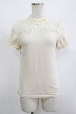 画像1: Fi.n.t / レース切替トップス Free IVORY H-25-12-10-050-CA-TO-NS-ZH