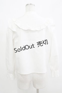 画像3: evelyn / フリルリボンブラウス Free オフ H-25-12-10-052-LO-BL-NS-ZH