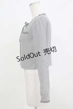 画像2: An MILLE / バイカラーリボンカーデ Free グレー H-25-12-10-054-EL-TO-NS-ZH