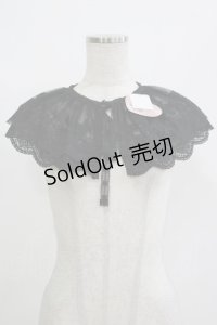 m petit by misako / AMレース付け襟  ブラック H-25-12-10-056-LO-ZA-NS-ZH