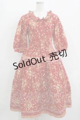 PINK HOUSE / いちご柄ワンピース Free レッド H-25-12-10-005-LO-OP-NS-ZH