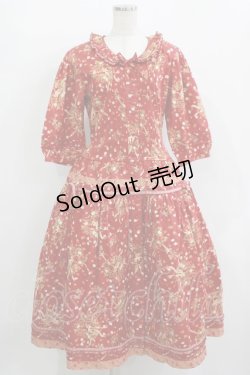 画像1: PINK HOUSE / いちご柄ワンピース Free レッド H-25-12-10-005-LO-OP-NS-ZH