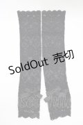 m petit by misako / AMレースロングアームカバー  ブラック H-25-12-10-060-LO-ZA-NS-ZH