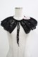 画像1: m petit by misako / AMレース付け襟  ブラック H-25-12-10-067-LO-ZA-NS-ZH (1)