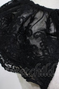 画像2: m petit by misako / AMレース付け襟  ブラック H-25-12-10-067-LO-ZA-NS-ZH