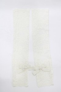 m petit by misako / AMレースロングアームカバー  オフ H-25-12-10-069-LO-ZA-NS-ZH