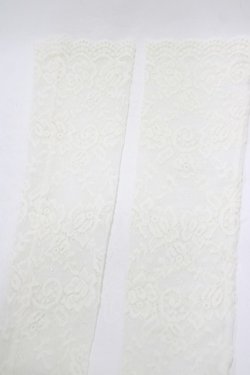 画像2: m petit by misako / AMレースロングアームカバー  オフ H-25-12-10-069-LO-ZA-NS-ZH