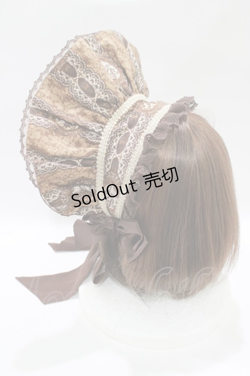 画像2: Angelic Pretty / カメオウィンドウハーフボンネット  ブラウン H-25-12-10-075-AP-AC-NS-ZH (2)