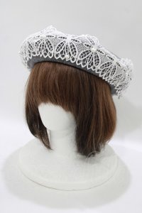 m petit by misako / TT*AMレースBベレー  グレー H-25-12-10-076-LO-AC-NS-ZH