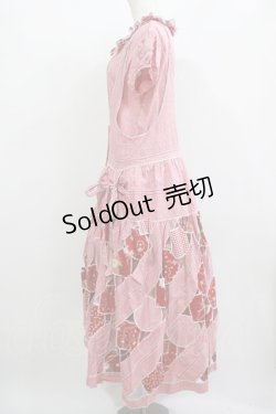 画像2: PINK HOUSE / ギンガムチェックパッチワークワンピース Free レッド H-25-12-10-008-LO-OP-NS-ZH