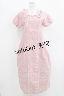 画像5: PINK HOUSE / ギンガムチェックパッチワークワンピース Free レッド H-25-12-10-008-LO-OP-NS-ZH