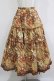 画像1: KANEKO ISAO / 花柄スカート Free ブラウン H-25-12-10-009-EL-SK-NS-ZH (1)