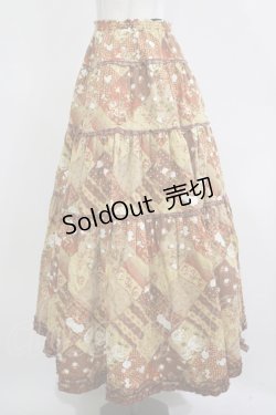 画像2: KANEKO ISAO / 花柄スカート Free ブラウン H-25-12-10-009-EL-SK-NS-ZH