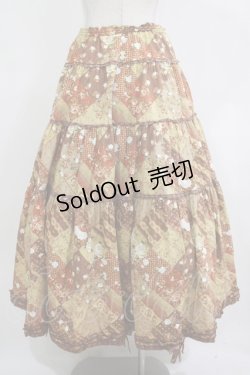 画像3: KANEKO ISAO / 花柄スカート Free ブラウン H-25-12-10-009-EL-SK-NS-ZH