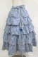 画像3: PINK HOUSE / ギンガムリボンフリルスカート Free ブルー H-25-12-10-010-LO-SK-NS-ZH (3)