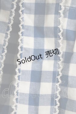 画像4: PINK HOUSE / ギンガムリボンフリルスカート Free ブルー H-25-12-10-010-LO-SK-NS-ZH