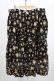 画像1: PINK HOUSE / 花柄スカート Free ブラック H-25-12-10-011-LO-SK-NS-ZH (1)