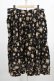画像2: PINK HOUSE / 花柄スカート Free ブラック H-25-12-10-011-LO-SK-NS-ZH (2)