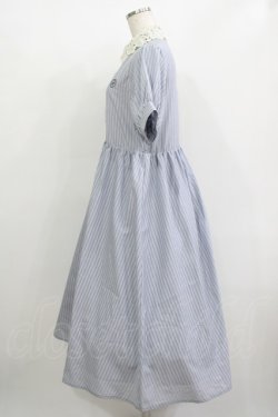 画像2: m petit by misako / ストライプワンピース M サックス H-25-12-10-014-LO-OP-NS-ZH